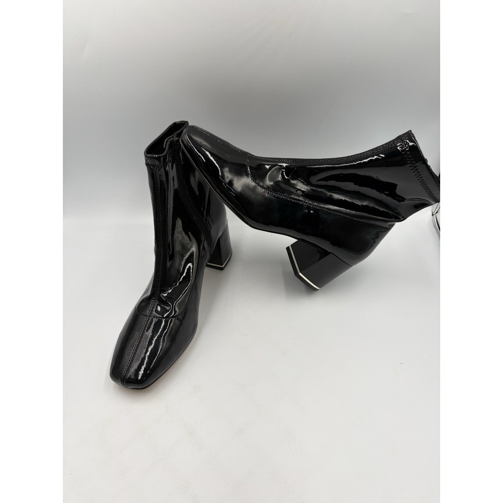 ALDO Lothellima Black Patent Ankle Boots Women US Size 7 - Picture 5 of 12